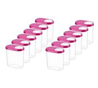 MiraHome lot de 12 boîtes à épices boîtes verseuses boîtes de conservation qualité autrichienne (roses, 0,30 l)