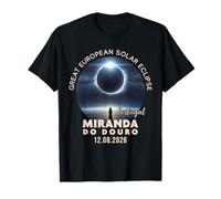 Miranda do Douro, Portugal Great European Solar Eclipse 2026 T-Shirt