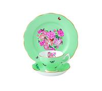 Miranda Kerr par Royal Albert Blessings Tasse, Soucoupe et Assiette, Vert, Lot de 3