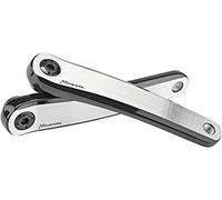 Miranda Paire de manivelles ebike Delta Plus 170 mm Q16 Isis Silver Noir (unité Moteur E-Bike) / Crank Arms Set ebike Delta Plus 170 mm Q16 Isis Silver Black (E-Bike Drive Unit)