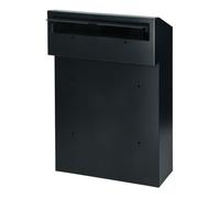 Miratic Boite aux Lettres 2 Portes Encastrable à Installer dans Le Mur Clôture Boîte aux Lettres en Acier Galvanisé 2 Clés Inclus Format C4 Boîte de Dépôt de Courrier Travers la Porte (Anthracite)