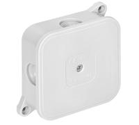 Miratic Boite de Derivation Etanche Exterieur IP44 avec 4 presse-étoupes en caoutchouc Boite de Derivation Encastrable et En Saillie Haute Qualité et Résistance aux Intempéries (blanc)