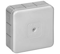 Miratic Boite de Derivation Etanche Exterieur IP55 avec 12 presse-étoupes en caoutchouc Boite de Derivation Encastrable et En Saillie Haute Qualité et Résistance aux Intempéries (gris)