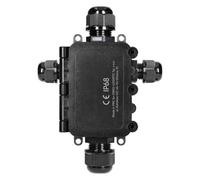 MIRATIC Boite de Derivation Etanche Exterieur IP68 Boite Encastrement HD 0,5-6,0mm² Boîte de Jonction de Câble Ø7-12 mm Résistant aux UV et aux Chocs IK09 (4 voies: 2xM20, 2xM16 - X)