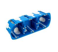 MIRATIC Boite Encastrement Étanche à l'Air Ø60mm Boite Etanche Électrique avec Membrane Souple pour Cloison Sèche Solution Anti-Fuite d'Air et Économie d'Énergie pour Prise et Interrupteur (3 postes)