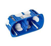 MIRATIC Boite Encastrement Étanche à l'Air Ø60mm Boite Etanche Électrique avec Membrane Souple pour Cloison Sèche Solution Anti-Fuite d'Air et Économie d'Énergie pour Prise et Interrupteur (2 postes)