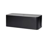 Miratic Boite Range Cable Rangement Bureau Cable Box Grand et Ventilé (Noir)