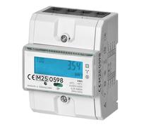 MIRATIC Compteur Electrique Triphasé 80A Certifié MID Mesure Bidirectionnelle (Consommation/Production) 230V/400V Écran LCD Rétroéclairé Wattmetre Montage Rail Din Electrique 4,3 Module