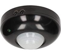 Miratic Detecteur de Mouvement 360° 1200 W Montage au Plafond Capteur de Mouvement Infrarouge Detecteur de Mouvement Interieur Montage en Saillie (Noir)