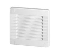 MIRATIC Grille Ventilation Carré Extra Plate Sans Collerette pour Extérieure et Intérieure Cache-trou Mural Elégant avec Fixations Invisibles Grille d'aération Blanche (100x100 mm)