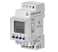 MIRATIC Horloge Tableau électrique 3 Langues Minuterie Modulaire Astronomique sur Rail DIN 16A Programmateur Electrique Hebdomadaire Annuel Interrupteur Minuterie Réserve de Marche 10 Ans (1 Canal)