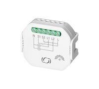 MIRATIC Interrupteur Connecté Wifi/Bluetooth 3.0 Relais Wifi Interrupteur Sans Fil Tuya pour Volets ou Eclairage Montage dans Boîte de Jonction ou sur Rail DIN (Relais variateur - 2 canal)