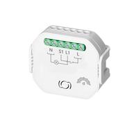 MIRATIC Interrupteur Connecté Wifi/Bluetooth 3.0 Relais Wifi Interrupteur Sans Fil Tuya pour Volets ou Eclairage Montage dans Boîte de Jonction ou sur Rail DIN (Relais variateur - 1 canal)