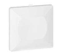 MIRATIC Obturateur De Prise Cache Interrupteur Mural Pour Système Modulaire Pearl - Plaque Cache Trou Mur Et Couvercle De Finition Électrique Plaque Murale Vierge Encastrable (blanc)