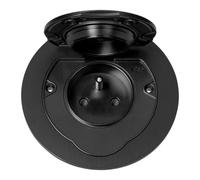 MIRATIC Prise de Courant Encastrable Plan de Travail Cuisine et Bureau Ronde IP55 Étanche avec Clapet de Protection Prise Électrique Murale Type E 16A 3680W Extérieur et Intérieur (noir)