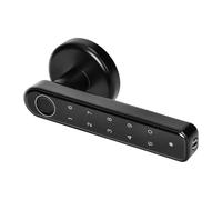 Miratic Serrure Connectée Poignée Smart à Code avec Lecteur d'Empreintes Digitales Serrure a Code avec Système de Contrôle d'Accès Intelligent Noir