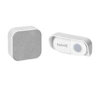 Miratic Sonnette sans Fil avec Alimentation Secteur Réseau Carillon sans Fil avec Système d'apprentissage et 36 Sons Sonnette Maison à Portée 150m Blanc (Alimentation Secteur)