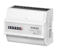 MIRATIC Wattmetre Indicateur de Consommation Electrique Analogique Triphasé - 100A Montage sur Rail DIN TH-35mm IP51 7 Modules de Large