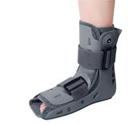 MIRCTRI Botte de Marche Courte avec Pompe à Air pour Entorse Cheville - Attelle de Stabilisation pour Pied Cassé et Stress - Support de Tendon d'Achille Anti-glisse pour Homme et Femme(Droite,L)