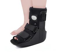 MIRCTRI Botte de Marche Orthopédique Courte Pneumatique avec Coque Rigide pour Entorse Cheville et Fracture du Pied Maintien Homme Femme Semelle Amortissante Récupération Pied Gauche Droit(L)