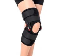 MIRCTRI Genouillère Articulée Réglable Attelle de Soutien pour Lésion Ligamentaire Douleur Ménisque Post-Opératoire Orthèse de Jambe Respirante et Stabilisatrice Genou(M)