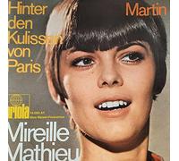 Mireille Mathieu - MATHIEU, MIREILLE / Hinter den Kulissen von Paris / Martin / Firmen-Loch-Hülle / ariola # 14 285 AT / Deutsche Pressung / 7" Vinyl SP Single-Schallplatte /