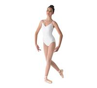 Mirella Maillot de danse pour femme avec couture princesse et devant en V