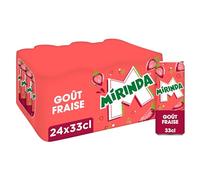 MIRINDA - Soda Saveur Fraise - Canettes - 24x33cL