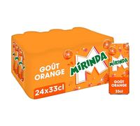 MIRINDA Soda Saveur Orange - Lot de 24x33cl