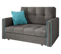 Mirjan24 Canapé Viva Bis II avec fonction lit, canapé 2 places avec méridienne et rangement intégré, canapé-lit, ensemble canapé, canapé-lit, méridienne, choix de couleurs (Alova 36 + Alova 29)