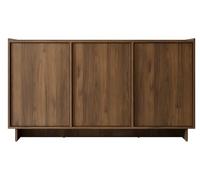 Mirjan24 Commode Yolkyn K147 - Buffet moderne avec 3 portes, 6 compartiments intérieurs, système d'ouverture sans poignée - Buffet/armoire multifonction (noyer Warmia)