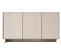 Mirjan24 Commode Yolkyn K147 - Buffet moderne avec 3 portes, 6 compartiments intérieurs, système d'ouverture sans poignée - Buffet/armoire multifonction (cachemire)
