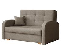 Mirjan24 Viva Gold II Canapé-lit capitonné de 2 places avec coffre de lit, coussin et coussins, canapé, canapé de lit, salon, paysage (aragon 20)