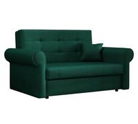 Mirjan24 Viva Silver II Canapé-lit Rembourré 2 Places avec Coffre, Accoudoirs Arrondis et Coussin, Convertible (Kronos 19)