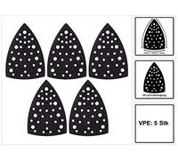 Mirka 8295902011 Lot de 5 Patins de Protection Velcro Triangulaire 32 Trous