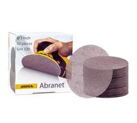 Mirka Abranet 9A-232-320 Lot de 50 disques abrasifs abrasifs à mailles 320 Gris 12,7 cm