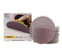 Mirka Abranet Ace HD Disques abrasifs filet Ø 125mm autoagrippant/grain P80 / 25 pcs / AH23202580 / Pour ponceuses excentriques 125mm / pour poncer les surfaces dures, bois, mastic, peinture, métal