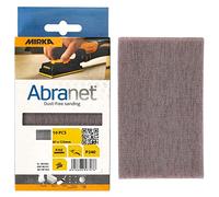 MIRKA Abranet Bande abrasive en filet 81x133 mm autoagrippant - grain P240 - 10 pces - pour poncer le bois, le mastic, la peinture, le plastique - AE178F1025