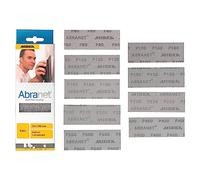MIRKA Abranet Bandes abrasive en filet 70 mm x 198 mm Lot de 1 de chaque grain 80, 100, 120, 150, 180, 220, 320, 400, 600-9 pièces pour poncer bois, spatule, plastique