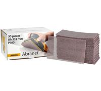 Mirka Abranet Bande abrasive en filet 81x133 mm autoagrippant/grain P100 / 50 pces/pour poncer le bois, le mastic, la peinture, le plastique / 5417805010