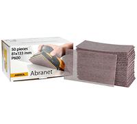 MIRKA Abranet Bande abrasive en filet 81x133 mm autoagrippant - grain P600-50 pces - pour poncer le bois, le mastic, la peinture, le plastique - 5417805061
