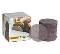 Mirka Abranet disque abrasif auto-agrippant Ø 77 mm grain P800 | Micro-perforée pour évacuation poussière optimale compatible ponceuses électriques bois mastic peinture plastique grain P800