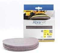 Mirka Disques Abranet 150 mm autoagrippants P240 – 10 pièces – pour bois, mastic, peinture