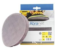 Mirka Abranet Disques abrasifs en filet Ø 150mm autoagrippant/grain P320 / 10 pces/Conviennent pour toutes les ponceuses excentriques 150mm / pour poncer le bois, le mastic, la peinture