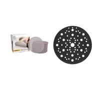 Mirka Abranet Disques abrasifs filet Ø 150 mm Velcro, Grain P120, 50 pcs, pour poncer le bois, le mastic, la peinture, le plastique, 5424105012 & Mirka 8295610111 Schutzauflage 67L - 150 mm-Pack de 5