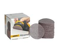 MIRKA Abranet Disques abrasifs filet Ø 77 mm autoagrippant - grain P240-50 pcs - pour poncer le bois, le mastic, la peinture, le plastique - 5420305025