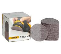 MIRKA Abranet Disques abrasifs filet Ø 77 mm autoagrippant - grain P80-50 pcs - pour poncer le bois, le mastic, la peinture, le plastique - 5420305080