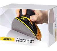 MIRKA Abranet Disques abrasifs filet-delta pour ponceuse triangulaire 100x152x152 mm autoagrippant - Grain P120-50 pcs - pour poncer le bois, le mastic, la peinture, le plastique - 5421905012