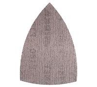MIRKA Abranet Disques abrasifs filet-delta pour ponceuses triangulaires 100x152x152 mm autoagrippant - Grain P80-10 pcs - pour poncer le bois, le mastic, la peinture, le plastique - AE219F1080