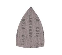 Mirka Abranet Disques abrasifs triangle auto-agrippant 100x152x152 mm | Disques abrasifs micro-perforés auto-agrippants pour ponçage efficace bois mastic peinture plastique usage professionnel